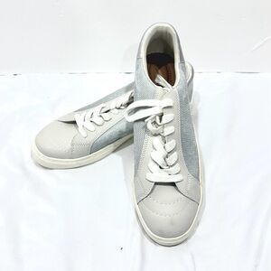 Universal Thread Silver Metallic Mesh Sneakers Low Top Lace Up Shoes